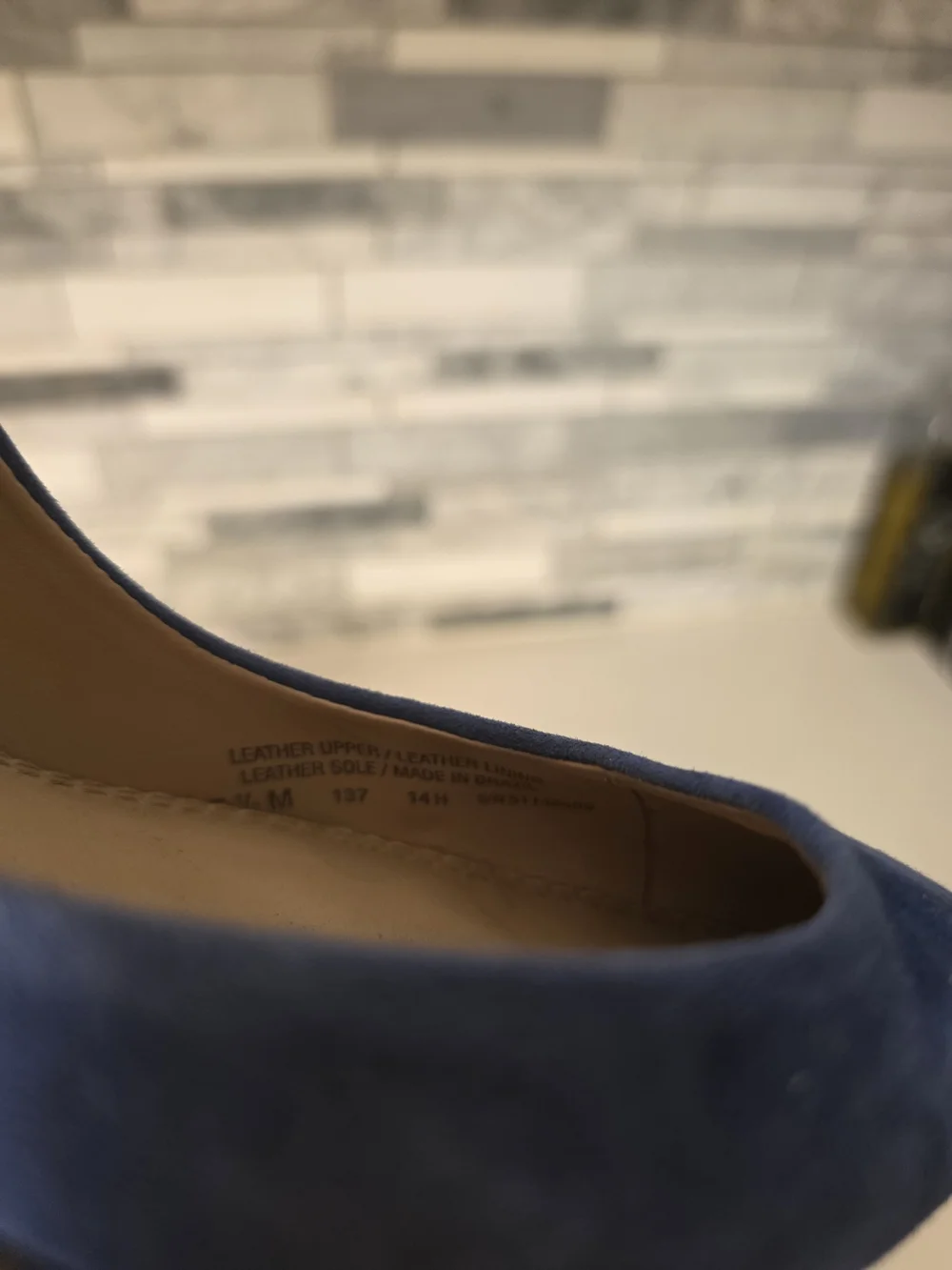 Tory Burch Navy Blue Suede Pointed-Toe D'Orsay Pumps
